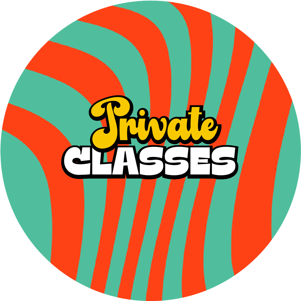 Private art classes badge